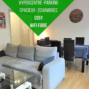 Le Voltaire -2 Chambres- 70m2- Hypercentre-parking-wifi Fibre Tarbes